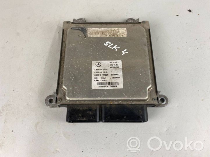 Mercedes-Benz SLK R172 Sterownik / Moduł ECU A6519007500