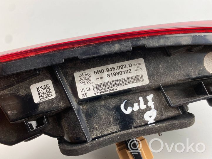 Volkswagen Golf VIII Takaluukun takavalot 5H0945093D