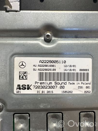 Mercedes-Benz S C217 Amplificateur de son A2229005110