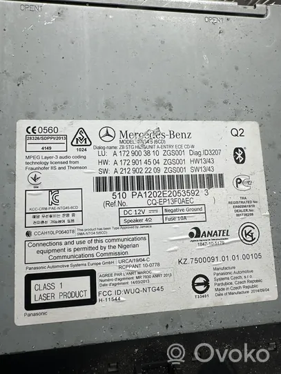 Mercedes-Benz SLK R172 Radio/CD/DVD/GPS-pääyksikkö A1729014504
