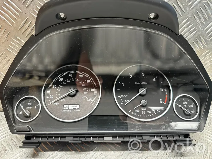 BMW 3 F30 F35 F31 Compteur de vitesse tableau de bord 9350138