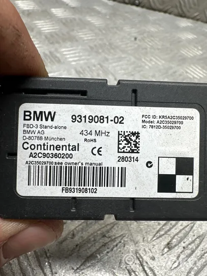 BMW 3 F30 F35 F31 Kiti valdymo blokai/ moduliai 9319081