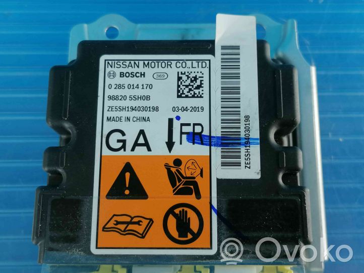 Nissan Leaf I (ZE0) Module de contrôle airbag 0285014170