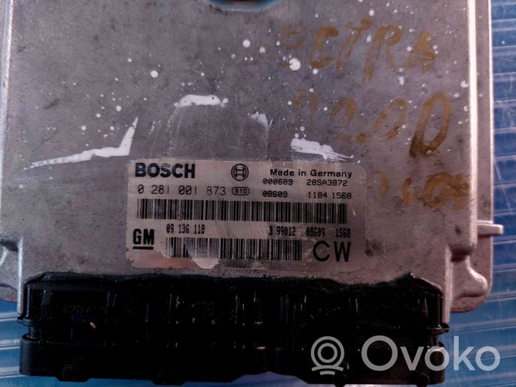 Opel Vectra B Sterownik / Moduł ECU 0281001873