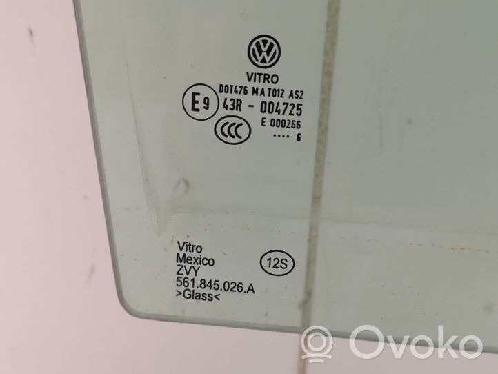 Volkswagen PASSAT B7 USA Vitre de fenêtre porte arrière 561845026A