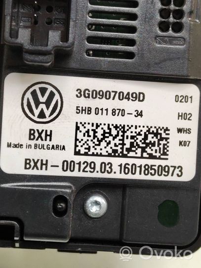 Volkswagen PASSAT B8 Przełącznik / Włącznik nawiewu dmuchawy 3G0907049D