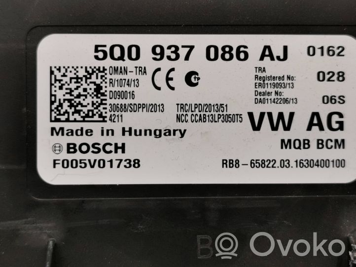 Volkswagen PASSAT B8 Comfort/convenience module 5Q0937086AJ