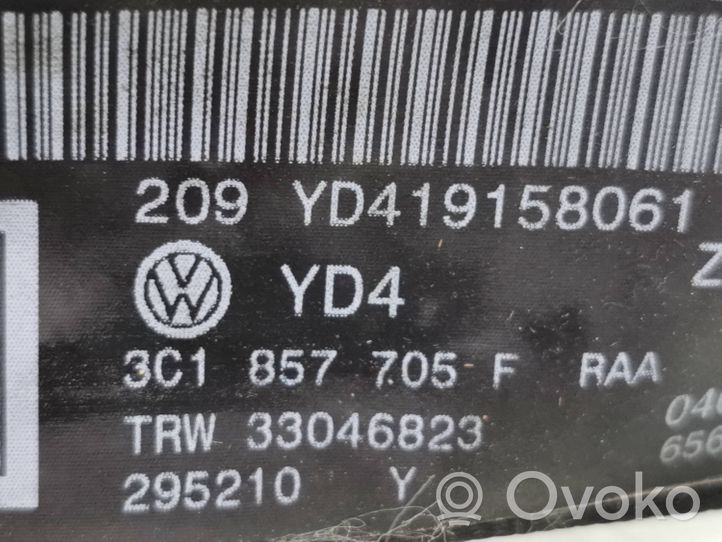 Volkswagen PASSAT B6 Etuistuimen turvavyö 3C1857705F