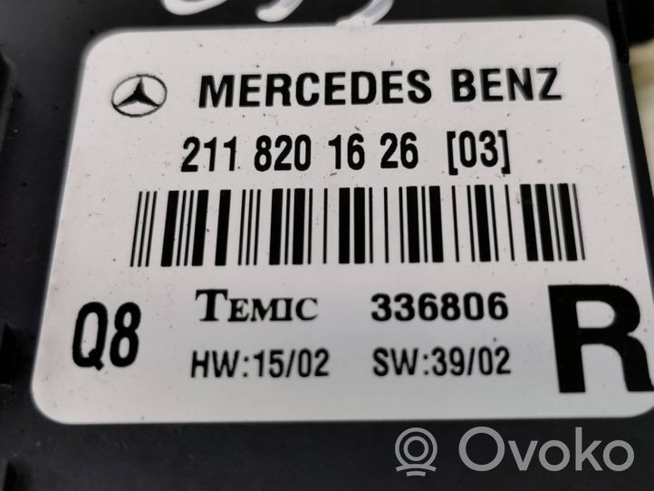 Mercedes-Benz E W211 Centralina/modulo portiere 2118201626