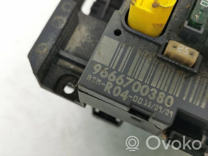 Citroen Berlingo Ramka / Moduł bezpieczników 9666700380