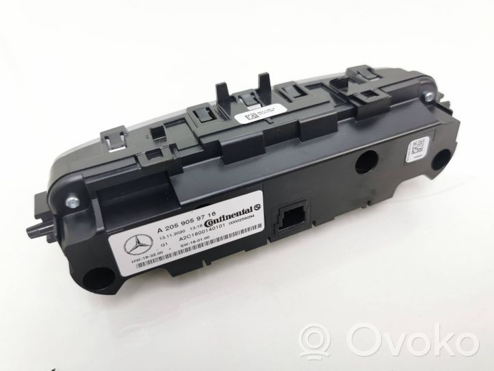 Mercedes-Benz EQC Panel klimatyzacji A2059059716