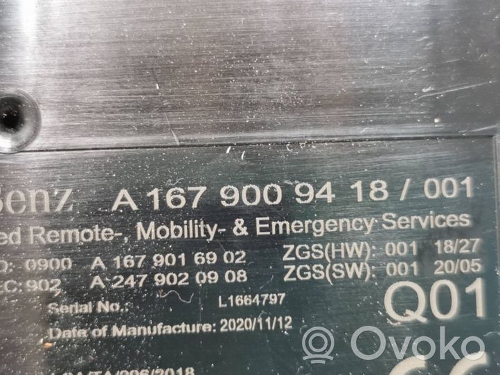 Mercedes-Benz EQC Autres unités de commande / modules A1679009418
