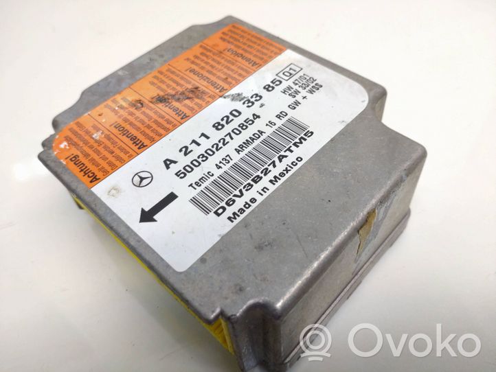 Mercedes-Benz E W211 Module de contrôle airbag A2118203385