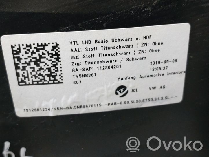 Volkswagen Tiguan Etuoven verhoilu 5NB867011S