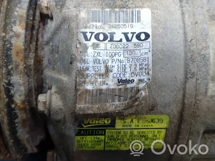 Volvo XC70 Oro kondicionieriaus kompresorius (siurblys) 31250519
