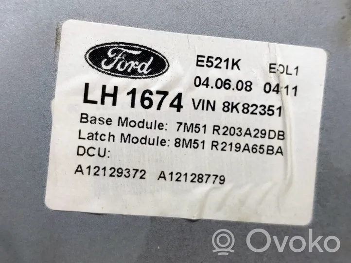 Ford Kuga I Mécanisme de lève-vitre avant sans moteur 7M51R203A29DB