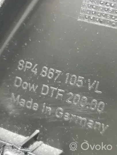 Audi A3 S3 A3 Sportback 8P Garniture de panneau carte de porte avant 8P4867105