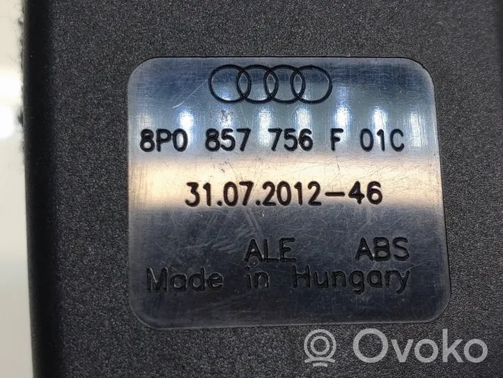 Audi A3 S3 A3 Sportback 8P Klamra przedniego pasa bezpieczeństwa 8P0857756F