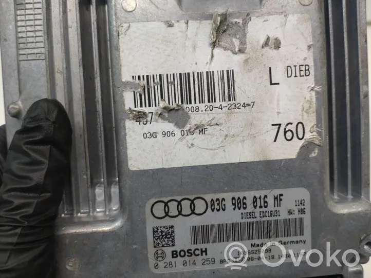 Audi A6 S6 C6 4F Variklio valdymo blokas 03G906016MF