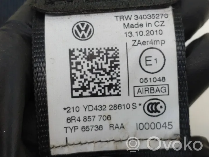 Volkswagen Cross Polo Etuistuimen turvavyö 6R4857706
