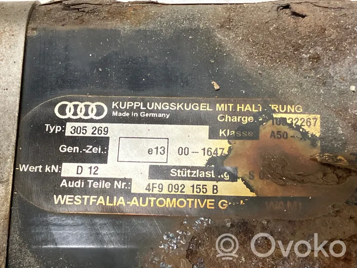 Audi A6 S6 C6 4F Kit de remorquage 4F9092155B