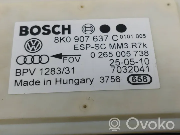 Audi A4 S4 B8 8K Sensore di imbardata accelerazione ESP 8K0907637C