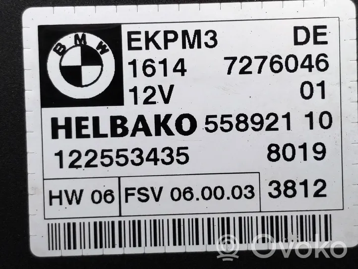 BMW X5 E70 Блок управления топливного насоса 7276046