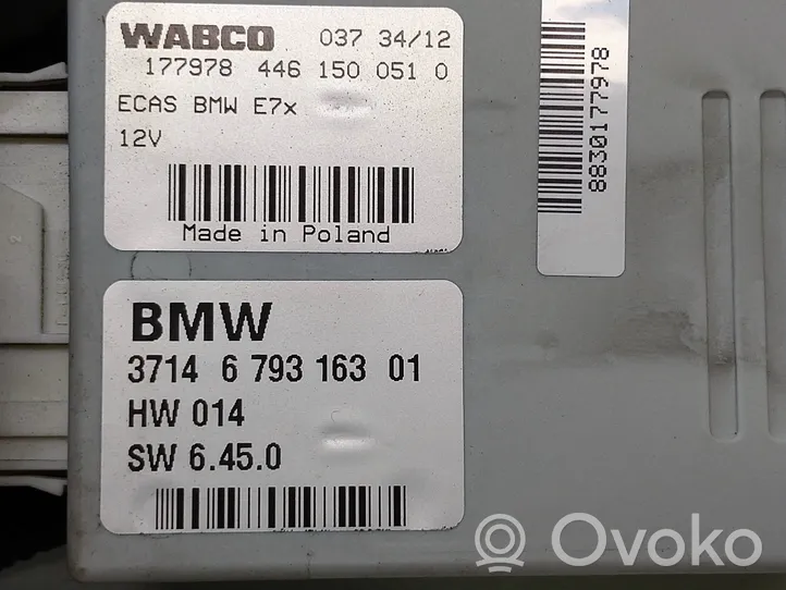 BMW X5 E70 Steuergerät Niveauregulierung Luftfederung hinten 6793163