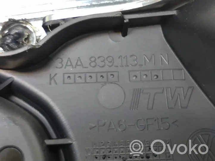 Volkswagen PASSAT B7 Klamka wewnętrzna drzwi tylnych 3AA867449A