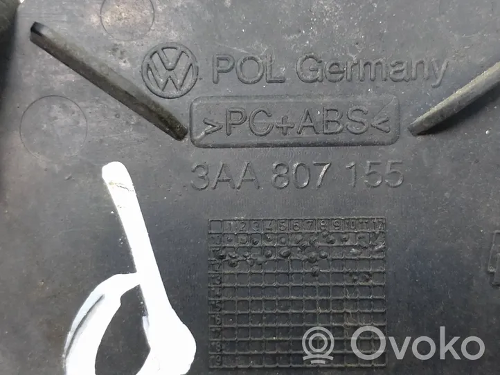 Volkswagen PASSAT B7 Tappo/coprigancio di traino anteriore 3AA807155