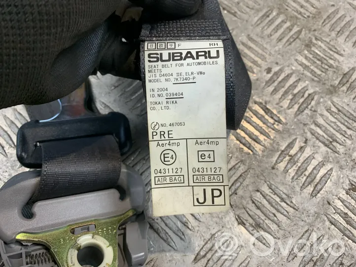 Subaru Forester SG Pas bezpieczeństwa fotela przedniego 