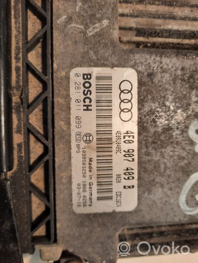 Audi A8 S8 D3 4E Sterownik / Moduł ECU 4E0907409B