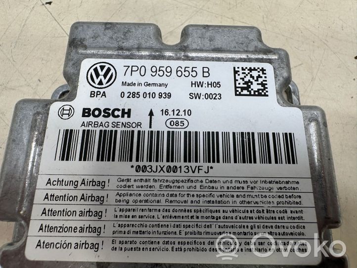 Volkswagen Touareg II Module de contrôle airbag 7P0959655B