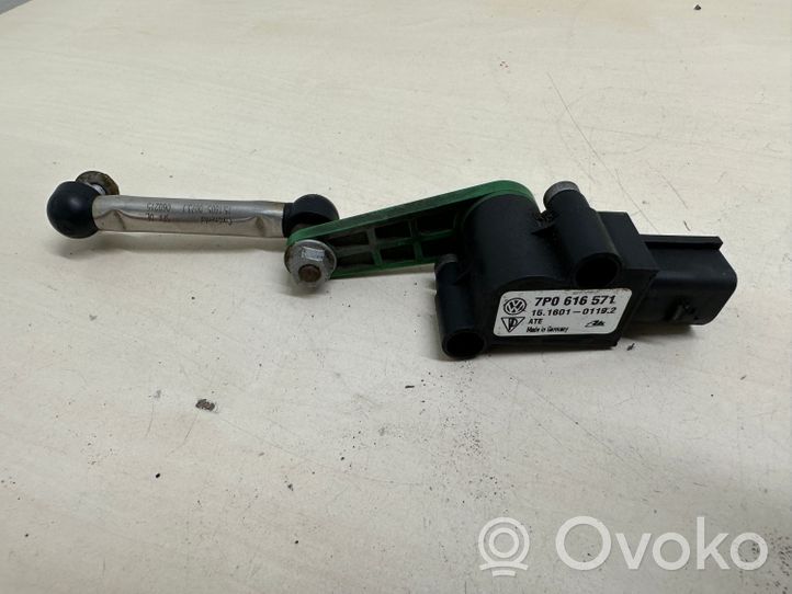 Volkswagen Touareg II Sensore di livello altezza posteriore sospensioni pneumatiche 7P0616571