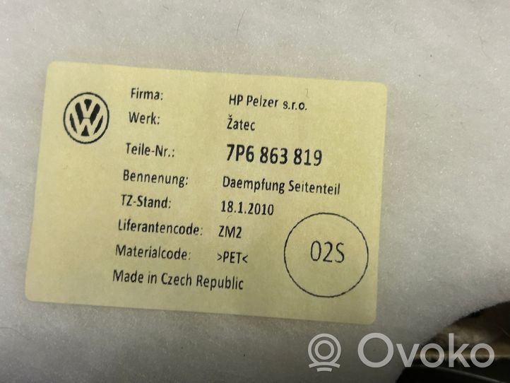 Volkswagen Touareg II Rivestimento pannello laterale del bagagliaio/baule 7P6867037