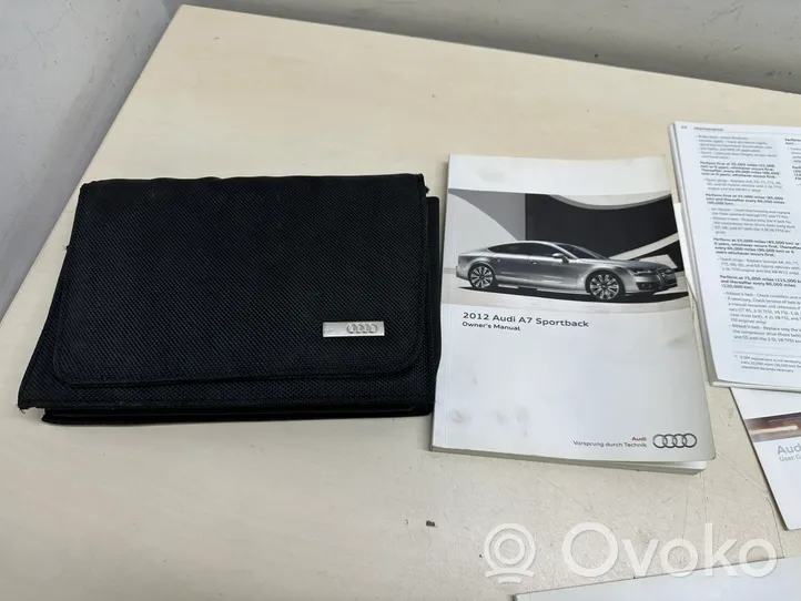 Audi A7 S7 4G Owners service history hand book 