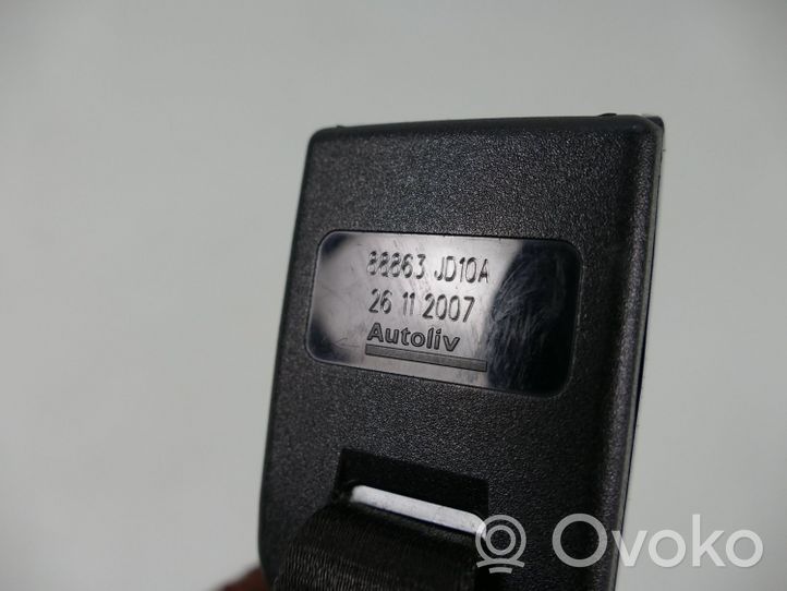 Nissan Qashqai Rear seatbelt buckle 88863JD10A