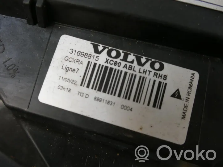 Volvo XC60 Faro/fanale 31698815