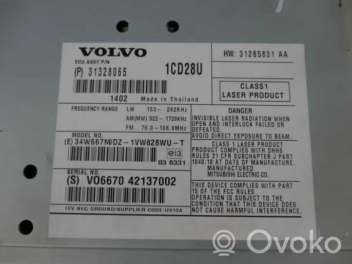 Volvo XC90 Unité principale radio / CD / DVD / GPS 31328065