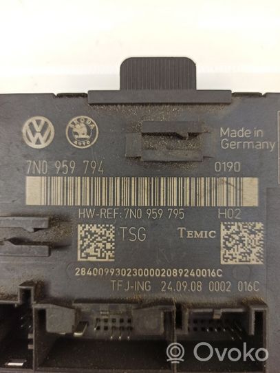 Volkswagen Sharan Unité de commande / module de verrouillage centralisé porte 7N0959794