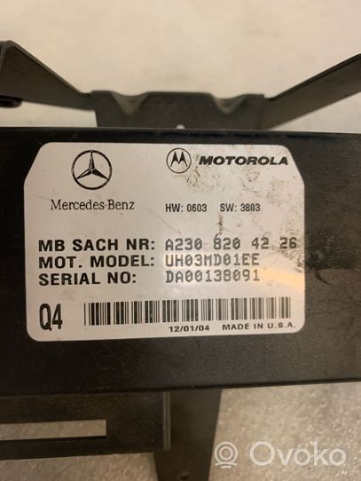 Mercedes-Benz Vito Viano W639 Puhelimen käyttöyksikkö/-moduuli A2308204226