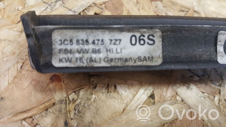 Volkswagen PASSAT B6 Joint / vitre de porte arrière 3C5839475