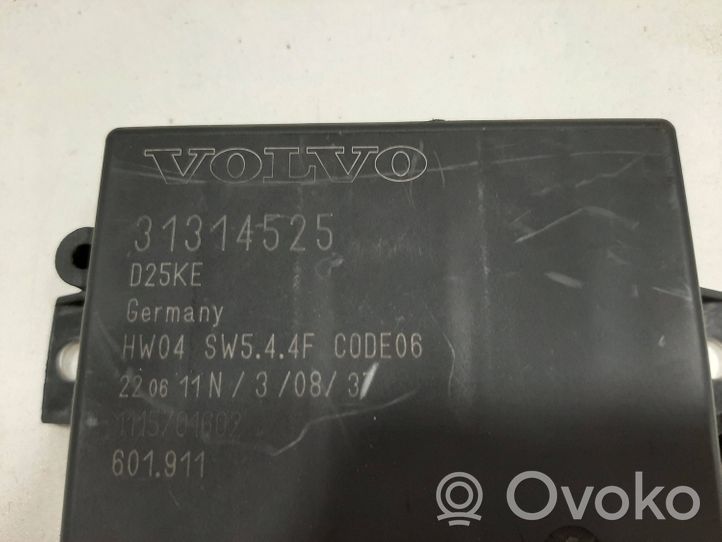 Volvo V60 Parking PDC control unit/module 31314525