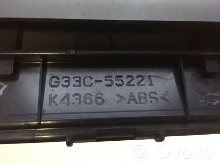 Mazda 6 Cadre, panneau d'unité radio / GPS G33C55221