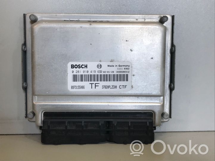 Honda Civic Sterownik / Moduł ECU 0281010419