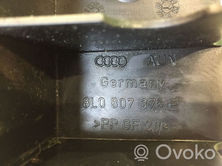 Audi A3 S3 8L Staffa di rinforzo montaggio del paraurti posteriore 8L0807378E