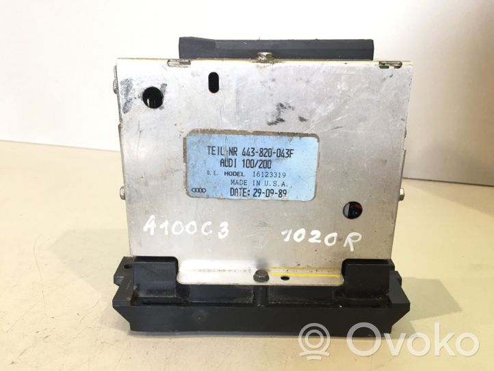 Audi 100 200 5000 C3 Climate control unit 443820043F