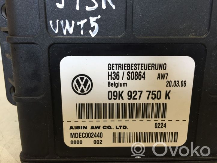 Volkswagen Transporter - Caravelle T5 Module de contrôle de boîte de vitesses ECU 09K927750K