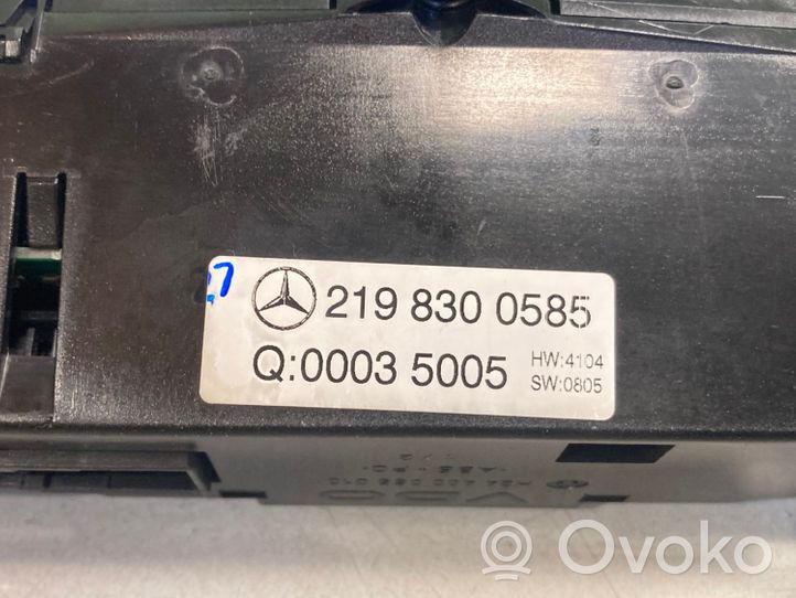 Mercedes-Benz CLS C219 Ilmastoinnin ohjainlaite 2198300585