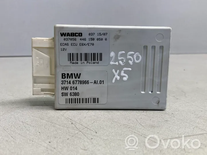 BMW X5 E70 Centralina sospensioni pneumatiche (posteriore) 6778966